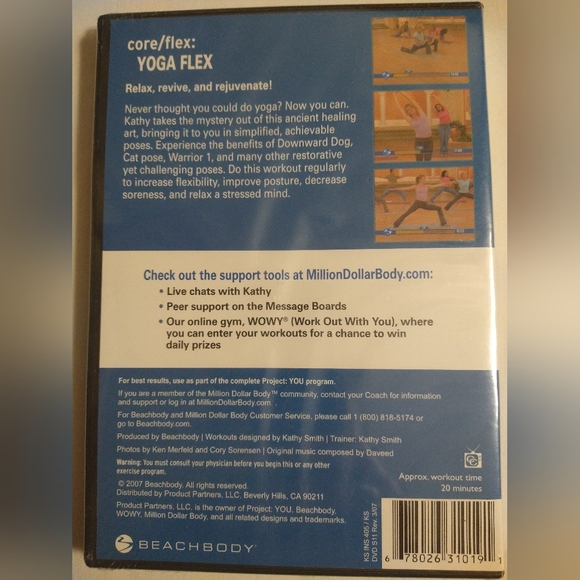 BEACHBODY TURBO JAM, THIGH TIMMER, YOGA FLEX GUIDEBOOK & DVD SET *(NWT) - Picture 7 of 9